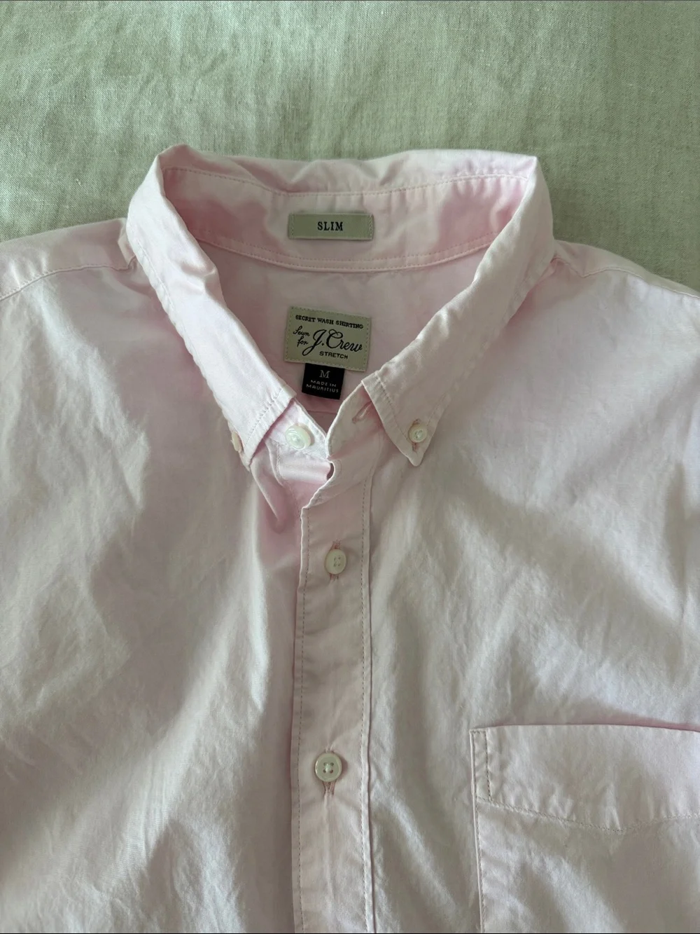 J. Crew Pale Pink Button-Up Dress Shirt - Long Sleeve